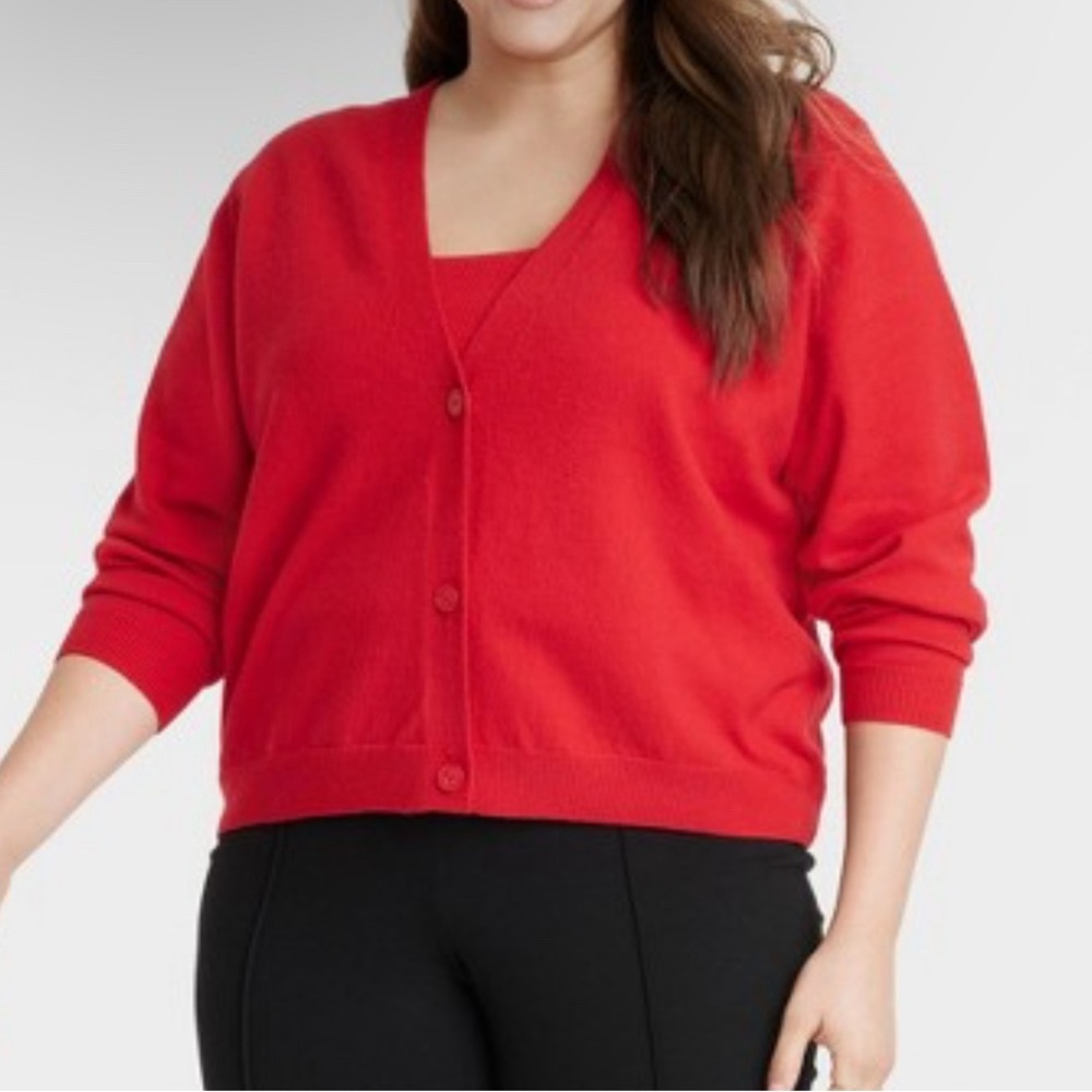 RED CARDIGAN
